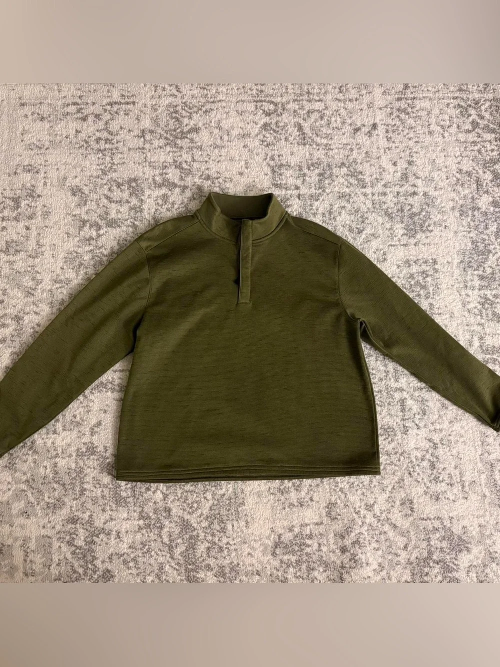 Men’s Walter Hagen Olive Green Golf Quarter Zip Sweater Size Large